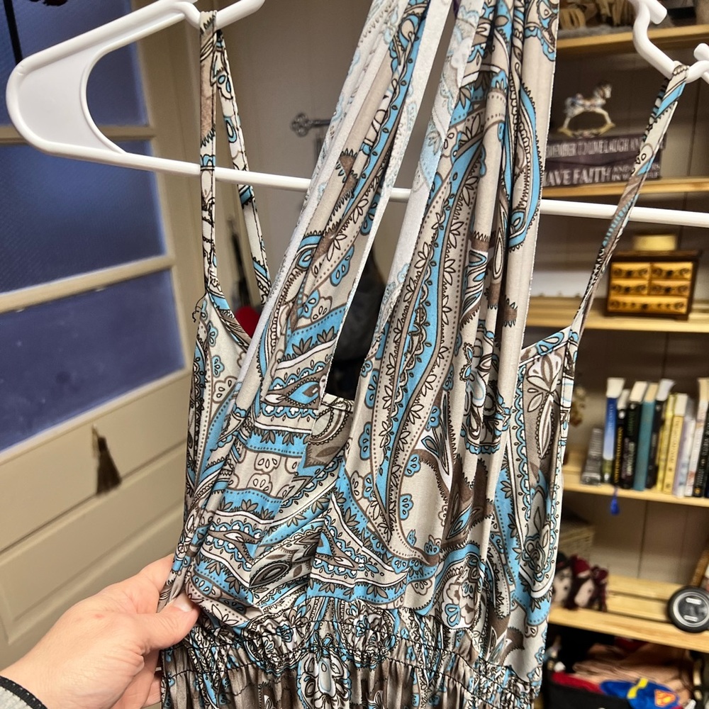 silky boho dress